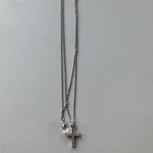 Swarovski Reversible Cross Necklace